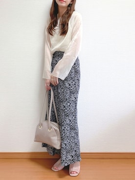 「AmbreNeige」｜「アイテム（その他シューズ）」を使った、なこさん（レディース・163cm）の夏コーディネート