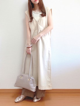 「AmbreNeige」｜「アイテム（ハンドバッグ）」を使った、なこさん（レディース・163cm）の夏コーディネート