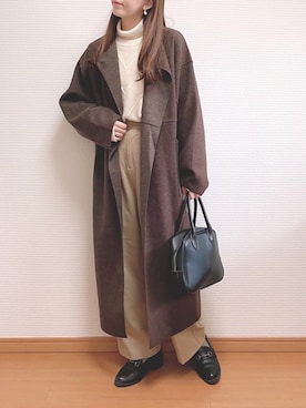 「Ciena」｜「アイテム（ジャケット/アウター）」を使った、なこさん（レディース・163cm）の冬コーディネート