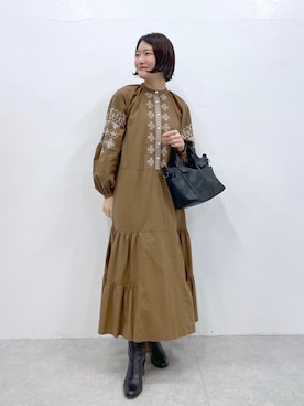「イアパピヨネ」｜ear_yamadaさん（レディース・159cm）の秋コーディネート