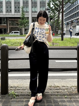 「イアパピヨネ」｜ear_yamadaさん（レディース・159cm）の夏コーディネート