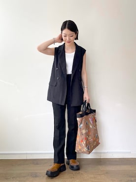 「イアパピヨネ」｜ear_yamadaさん（レディース・159cm）の秋コーディネート