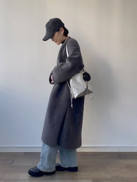 「アイテム（チャーム）」を使った、ear_yamadaさん（レディース・159cm）の冬コーディネート