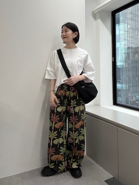 「ear PAPILLONNER（イアパピヨネ）のアイテム」を使った、ear_yamadaさん（レディース・159cm）の春コーディネート