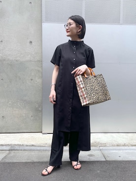 「イアパピヨネ」｜「アイテム（パンツ）」を使った、ear_yamadaさん（レディース・159cm）の春コーディネート