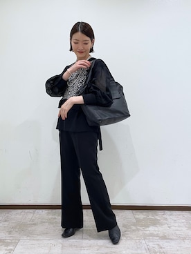 「イアパピヨネ」｜「アイテム（パンツ）」を使った、ear_yamadaさん（レディース・159cm）の秋コーディネート