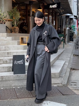 「イアパピヨネ」｜ear_yamadaさん（レディース・159cm）の冬コーディネート