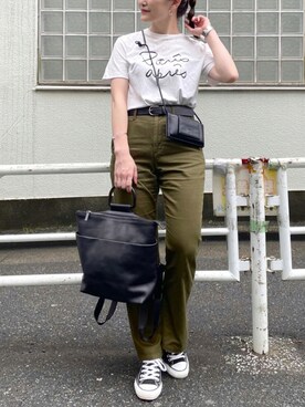 「イアパピヨネ」｜「アイテム（財布/小物）」を使った、ear_yamadaさん（レディース・159cm）の夏コーディネート