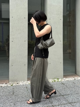 「ear PAPILLONNER（イアパピヨネ）のアイテム」を使った、ear_yamadaさん（レディース・159cm）の夏コーディネート