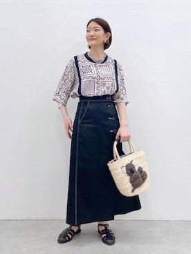 「イアパピヨネ」｜「アイテム（その他）」を使った、ear_yamadaさん（レディース・159cm）の春コーディネート