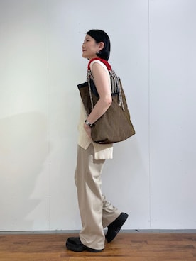 「アイテム（ベスト）」を使った、ear_yamadaさん（レディース・159cm）の秋コーディネート