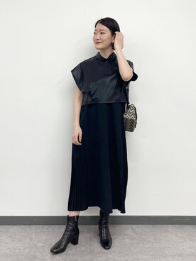 「イアパピヨネ」｜「アイテム（ワンピース/ドレス）」を使った、ear_yamadaさん（レディース・159cm）の春コーディネート