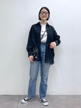 「イアパピヨネ」｜「アイテム（パンツ）」を使った、ear_yamadaさん（レディース・159cm）の冬コーディネート