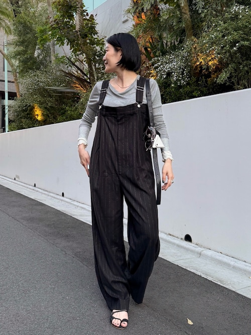 【美品】 スミスタイル　ワイド　サロペット　オーバーオール　裾ボタン セール】ワイドサロペット【SUM1 STYLE(スミスタイル