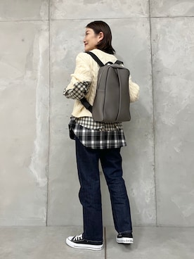 「イアパピヨネ」｜「アイテム（パンツ）」を使った、ear_yamadaさん（レディース・159cm）の秋コーディネート