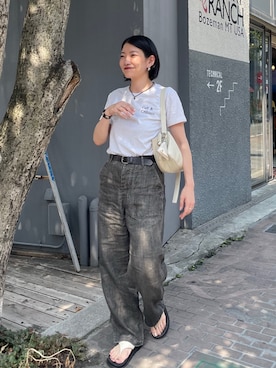 「骨格ナチュラル」｜ear_yamadaさん（レディース・159cm）の夏コーディネート