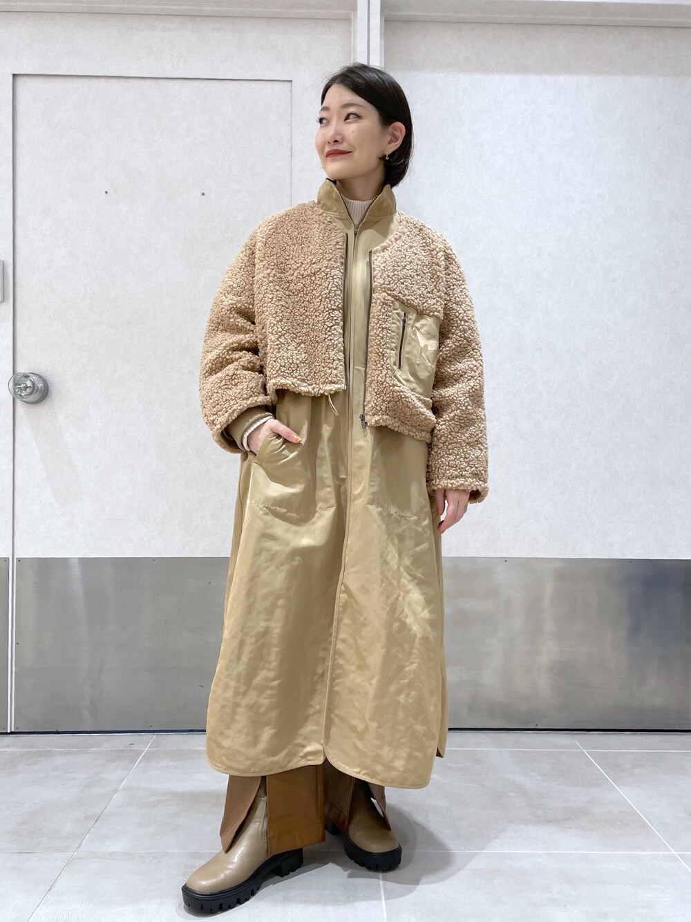 素敵なデザイン❗️】90´s bajra 初期 サテン モッズコート 大きめ