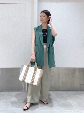 「イアパピヨネ」｜「アイテム（その他）」を使った、ear_yamadaさん（レディース・159cm）の夏コーディネート