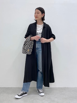 【SUM1 STYLE スミ スタイル】ドット柄ヒョウ柄ハーフプリーツワンピース ear PAPILLONNER（イアパピヨネ）の「【SUM1 STYLE（スミ スタイル
