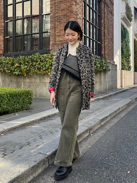 「イアパピヨネ」｜ear_yamadaさん（レディース・159cm）の冬コーディネート