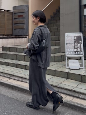 「ear PAPILLONNER（イアパピヨネ）のアイテム」を使った、ear_yamadaさん（レディース・159cm）の秋コーディネート