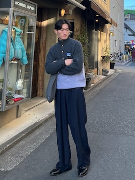「patagonia」｜「アイテム（スラックス）」を使った、Ryuto🕶さん（メンズ・178cm）の冬コーディネート