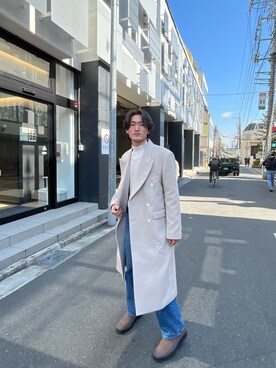 「ASCLO（エジュクロ）のアイテム（ジャケット/アウター）」を使った、Ryuto🕶さん（メンズ・178cm）の冬コーディネート