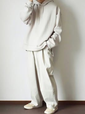 「JUNRED（ジュンレッド）のアイテム（パーカー）」を使った、れおさん（メンズ・162cm）の秋コーディネート