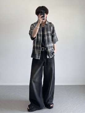 「ROCHEM（ローシェン）のアイテム」を使った、れおさん（メンズ・160cm）の春コーディネート