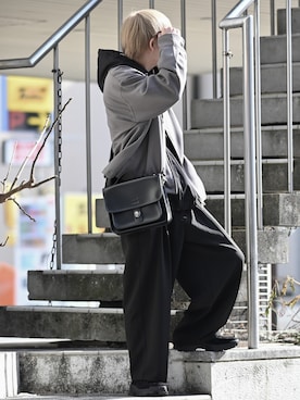 「CLEL（クレイル）のアイテム（シューズ）」を使った、れおさん（メンズ・161cm）の冬コーディネート