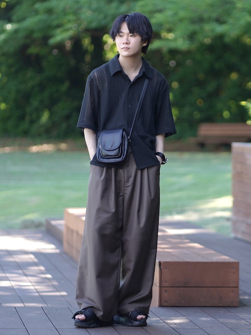 SINSS シンセティックレザーミニショルダーバッグ セール】Synthetic leather mini shoulder bag / シンセティック