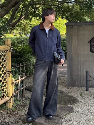 「Clarks(クラークス)のBurchill Derby / バーチルダービー(ブラックレザー)(ドレスシューズ)」を使った、れおさん(メンズ・160cm)の秋コーディネート