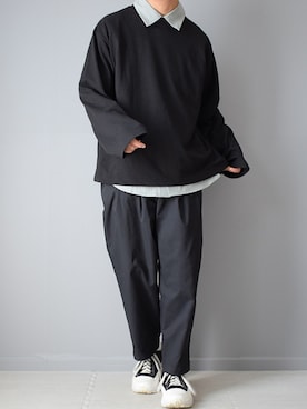 「RUUBON（ルーボン）のアイテム（その他パンツ）」を使った、れおさん（メンズ・161cm）の夏コーディネート