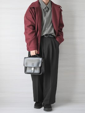 「CLEL（クレイル）のアイテム（シューズ）」を使った、れおさん（メンズ・161cm）の冬コーディネート