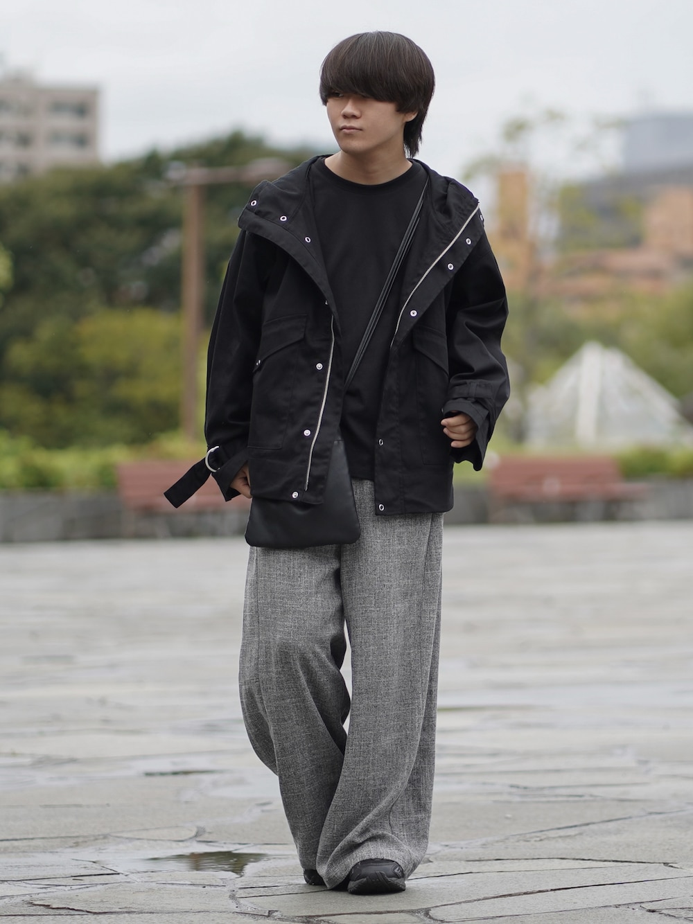 clel ミリタリーデザイン マウンテンパーカー ホワイト XSサイズ CLEL