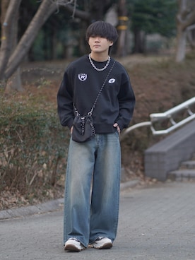 「CONVERSE（コンバース）のアイテム」を使った、れおさん（メンズ・160cm）の春コーディネート