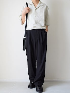 「ジーユー」｜れおさん（メンズ・162cm）の春コーディネート