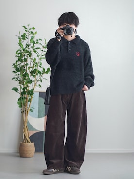 「アイテム（シューズ）」を使った、れおさん（メンズ・160cm）の冬コーディネート