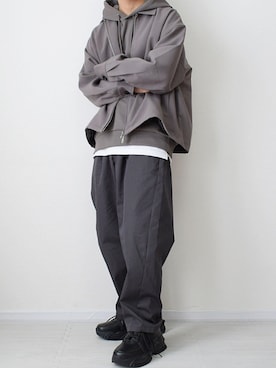 「act'm（アクトム）のアイテム（シューズ）」を使った、れおさん（メンズ・162cm）の冬コーディネート