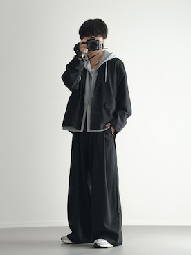 「アイテム（セットアップ）」を使った、れおさん（メンズ・160cm）の冬コーディネート