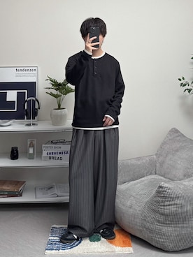 「CIAOPANIC TYPY（チャオパニックティピー）のアイテム（パンツ）」を使った、れおさん（メンズ・160cm）の夏コーディネート
