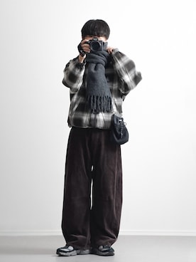 「アイテム（ブルゾン）」を使った、れおさん（メンズ・160cm）の冬コーディネート