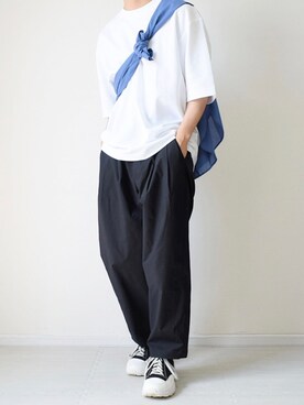 「RUUBON（ルーボン）のアイテム（その他パンツ）」を使った、れおさん（メンズ・162cm）の春コーディネート