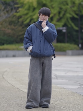 「アイテム（スニーカー）」を使った、れおさん（メンズ・160cm・20代）の秋コーディネート