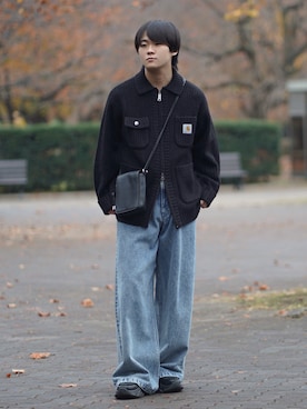 「アイテム（シューズ）」を使った、れおさん（メンズ・160cm）の秋コーディネート