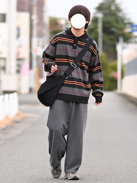 「sedacle（セダクル）のアイテム」を使った、れおさん（メンズ・161cm）の春コーディネート