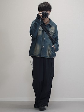 「RAGEBLUE（レイジブルー）のアイテム（バッグ）」を使った、れおさん（メンズ・160cm）の秋コーディネート