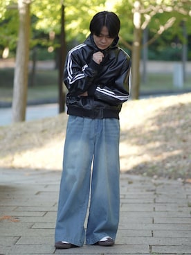 「アイテム（シューズ）」を使った、れおさん（メンズ・160cm）の秋コーディネート