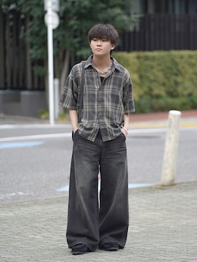 「Clarks（クラークス）のアイテム」を使った、れおさん（メンズ・160cm）の春コーディネート