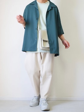 「RAGEBLUE（レイジブルー）のアイテム（Tシャツ/カットソー）」を使った、れおさん（メンズ・162cm）の春コーディネート